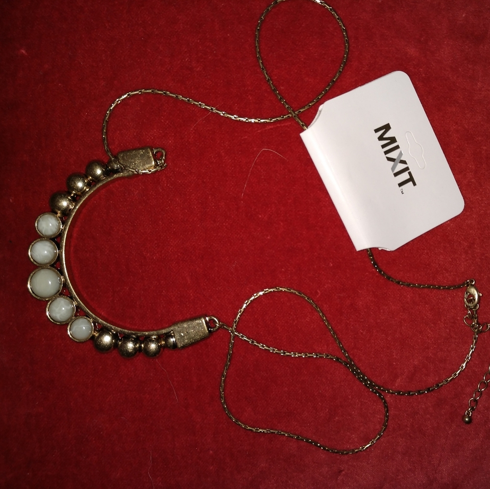 30 inch Cobra like Chain with Boho marble charm